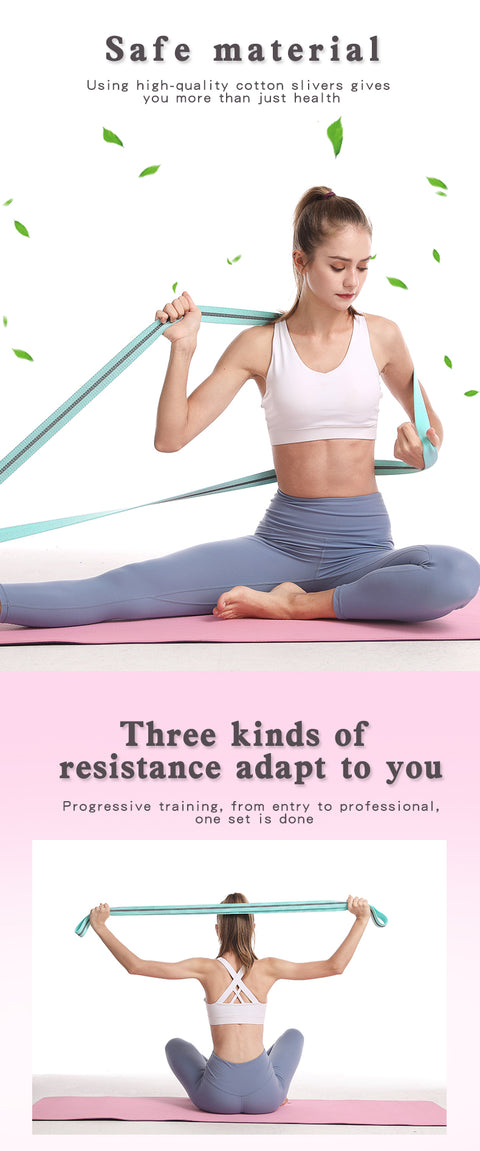 3er Set Fitnessband für Workouts (lang)