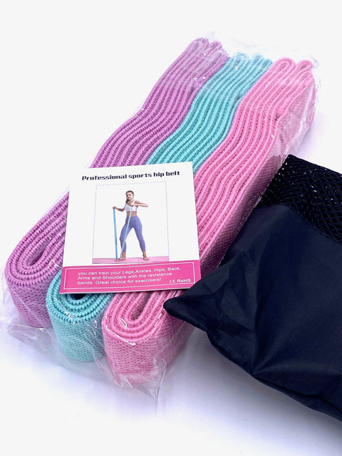 3er Set Fitnessband für Workouts (lang)