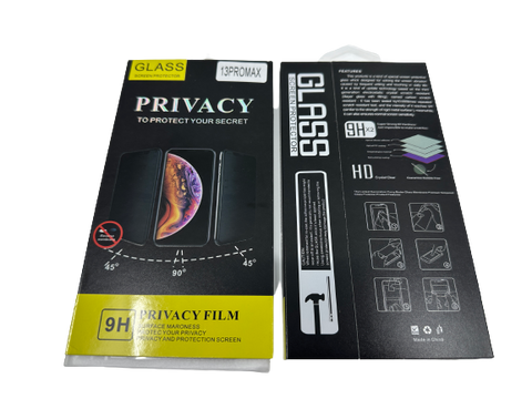 iPhone Privacy Panzer Glas Schutzfolie - Vollbild und Anti-Spy