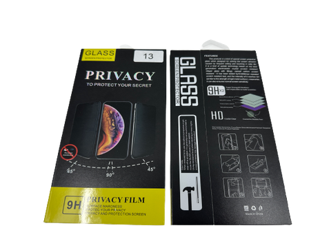 iPhone Privacy Panzer Glas Schutzfolie - Vollbild und Anti-Spy