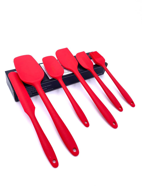 6 teiliges Küchenspatel Set aus Silikon