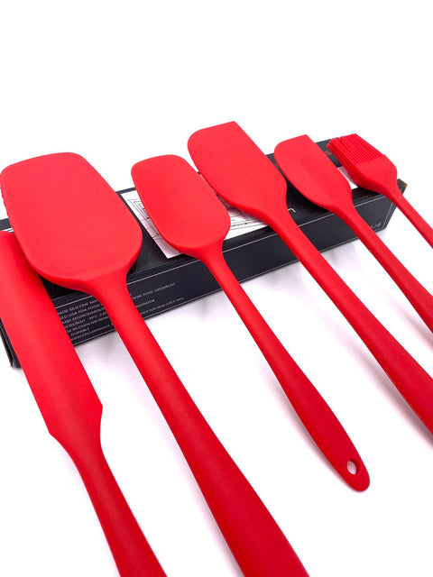 6 teiliges Küchenspatel Set aus Silikon