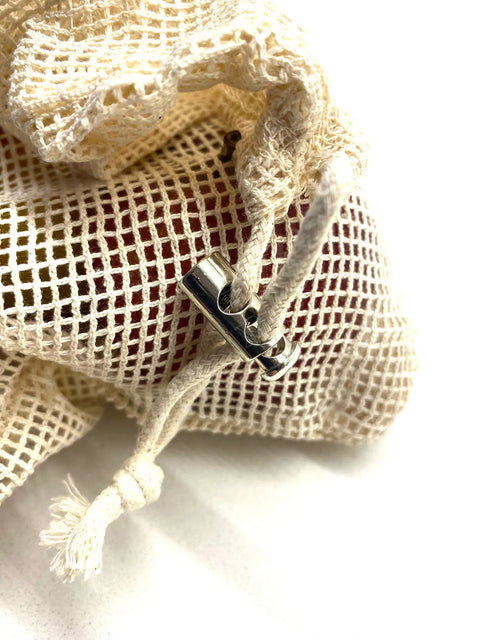 Eco Mesh Bag (set de 3) en coton bio | Sac réutilisable | Sac en filet