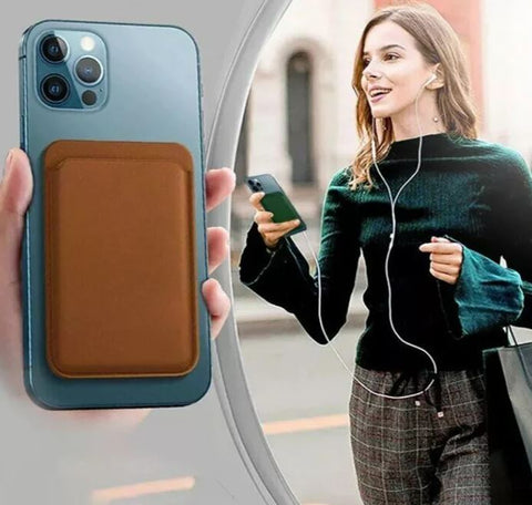 Magnetische Kreditkarten Halterung - Leder Wallet mit MagSafe - Apple iPhone Accessories
